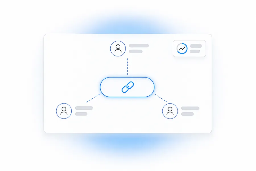Your link view of the referral dashboard